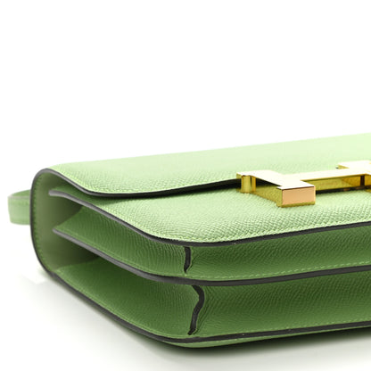 Hermes Epsom Constance 18 Vert Criquet 7 of 9