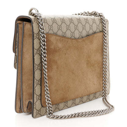 Gucci GG Supreme Monogram Embroidered Carnation Medium Dionysus Shoulder Bag Beige 3 of 11