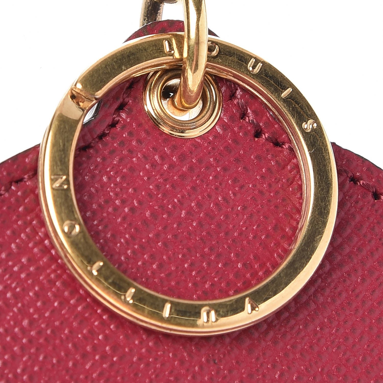 Louis Vuitton Monogram Illustre Multi V Bag Charm Key Ring Fuchsia 4 of 5