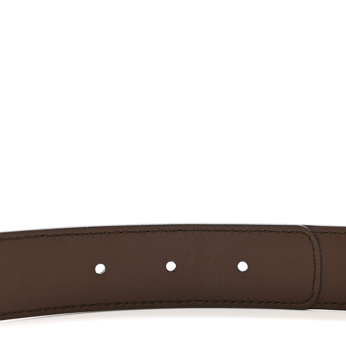 GG Supreme Monogram Matte Plutone Calfskin Double G 30mm Belt 95 38 Beige Ebony New Acero