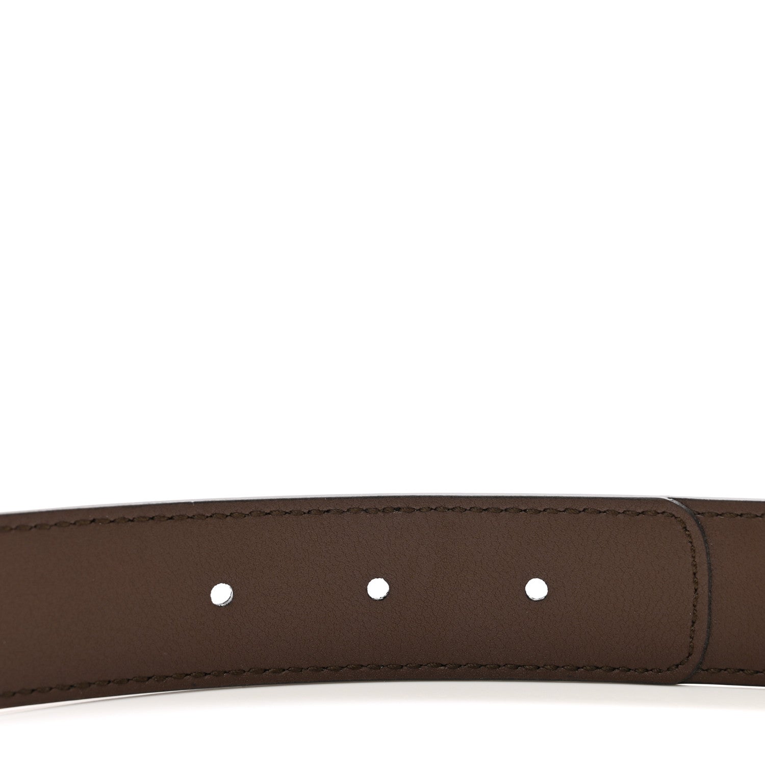 Gucci GG Supreme Monogram Matte Plutone Calfskin Double G 30mm Belt 95 38 Beige Ebony New Acero 4 of 6