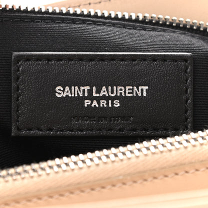 Saint Laurent Calfskin Y Quilted Monogram Medium Loulou Chain Satchel Nude Powder 5 of 11