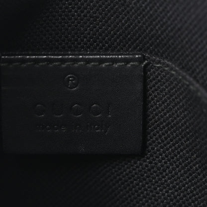 Gucci GG Supreme Monogram Web Small Flat Messenger Bag Black Grey 6 of 10