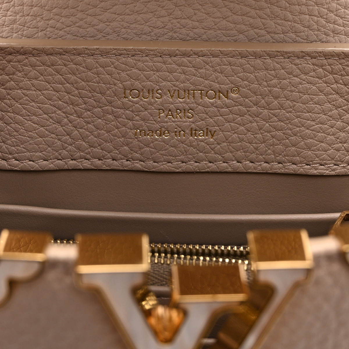 Louis Vuitton Taurillon Mother of Pearl Flower Crown Mini Capucine  Creme Nacre 7 of 10