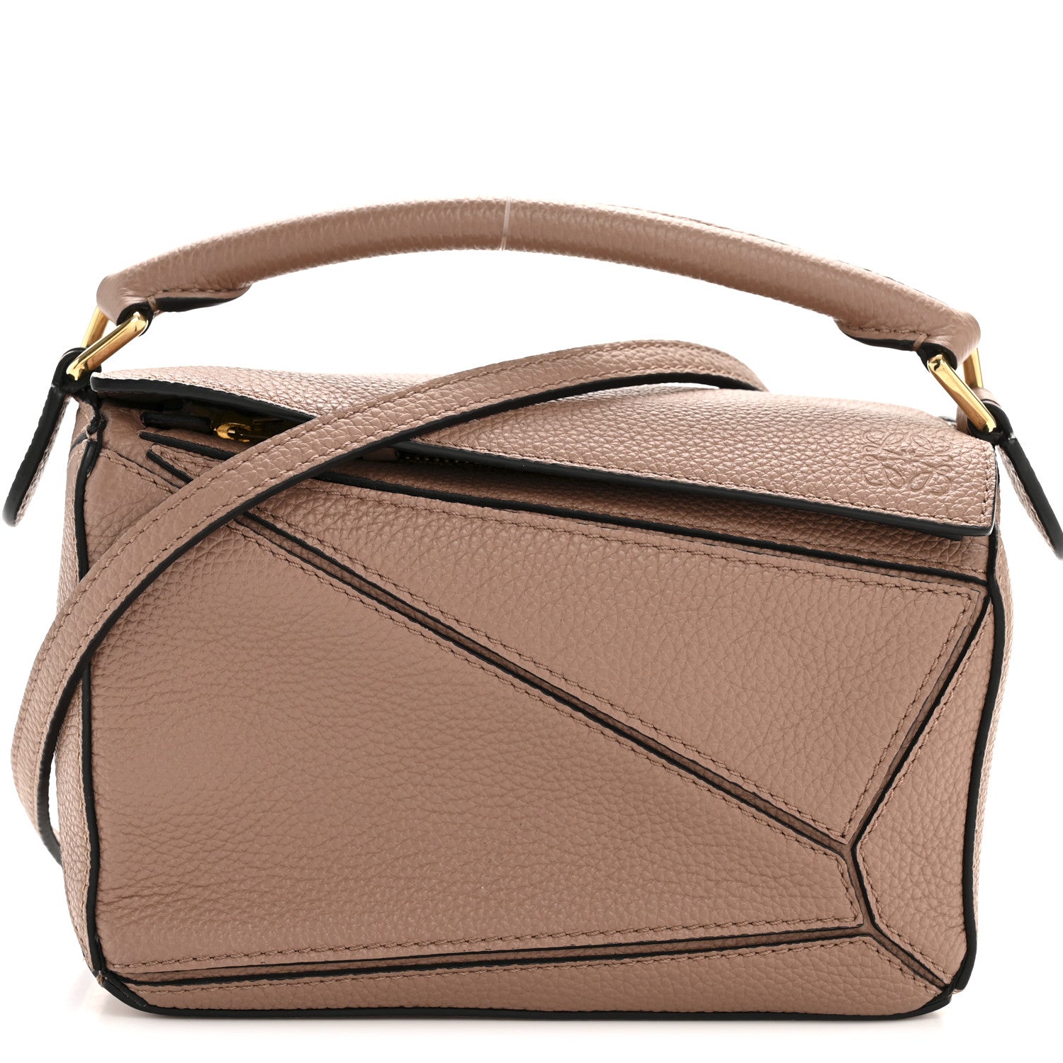 Loewe Grained Calfskin Mini Puzzle Bag Dark Blush 1807924