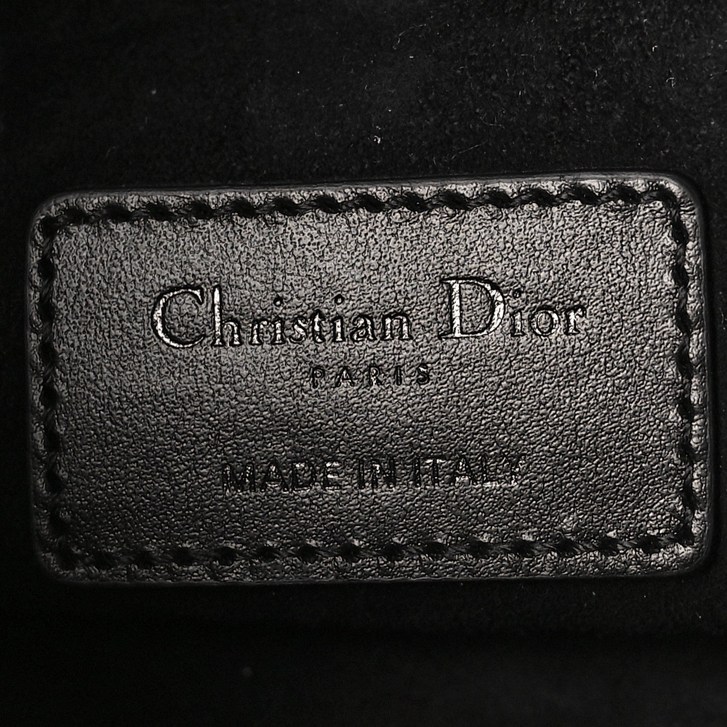 Christian Dior Calfskin Cannage Diamond Medium Lady D-Joy Black 6 of 9