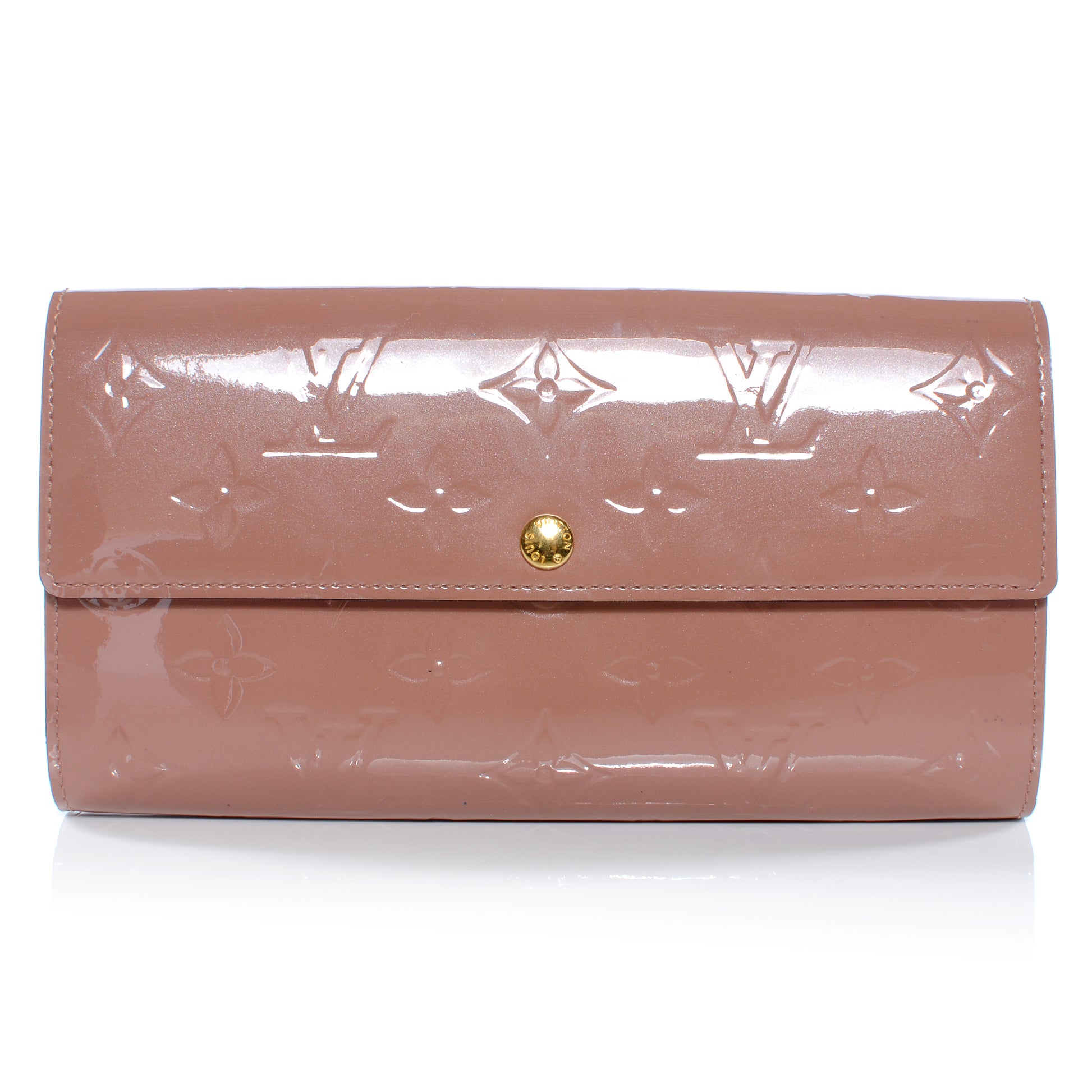 Louis Vuitton Vernis Sarah Wallet Rose Velours 1 of 8