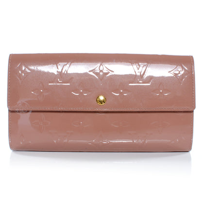 Louis Vuitton Vernis Sarah Wallet Rose Velours 1 of 8
