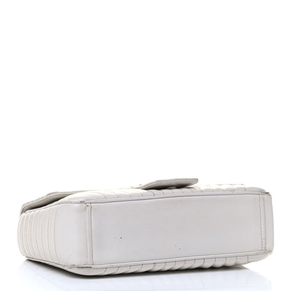 Prada Soft Calf Large Diagramme Flap Bianco 3 of 7