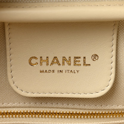 Chanel Suede Calfskin Large Perfect Bowling Bag Grey 6 of 10