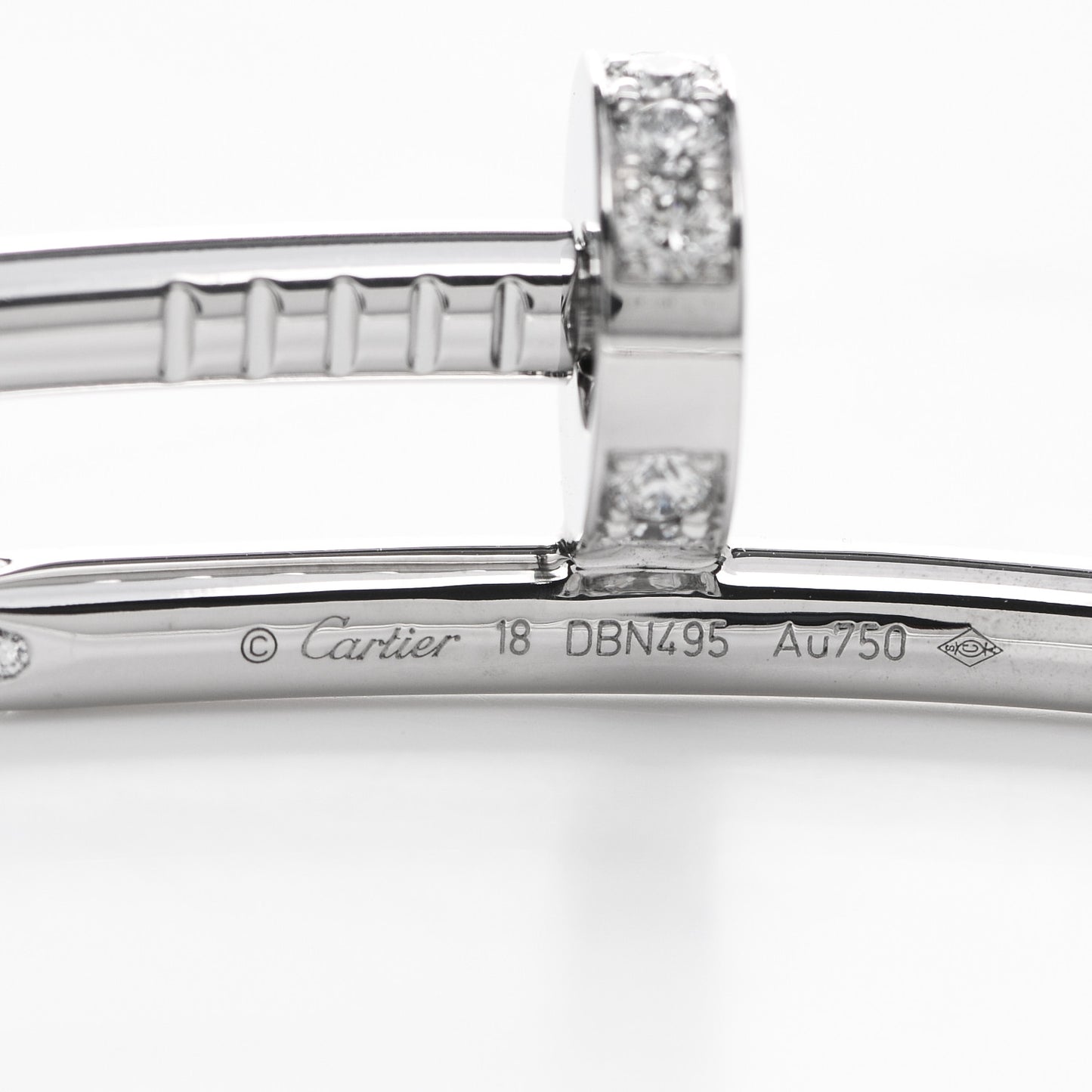 18K White Gold Diamond Juste Un Clou Bracelet 18