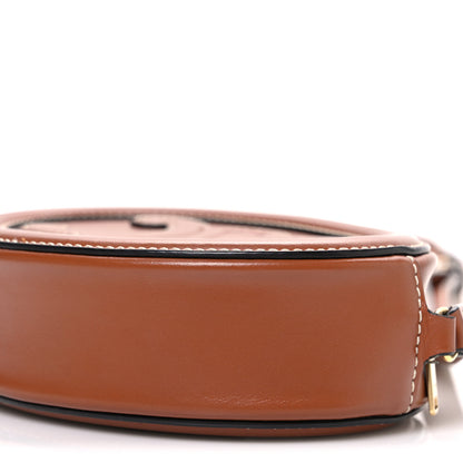 Celine Smooth Calfskin Cuir Small Triomphe Oval Crossbody Purse Tan 11 of 11