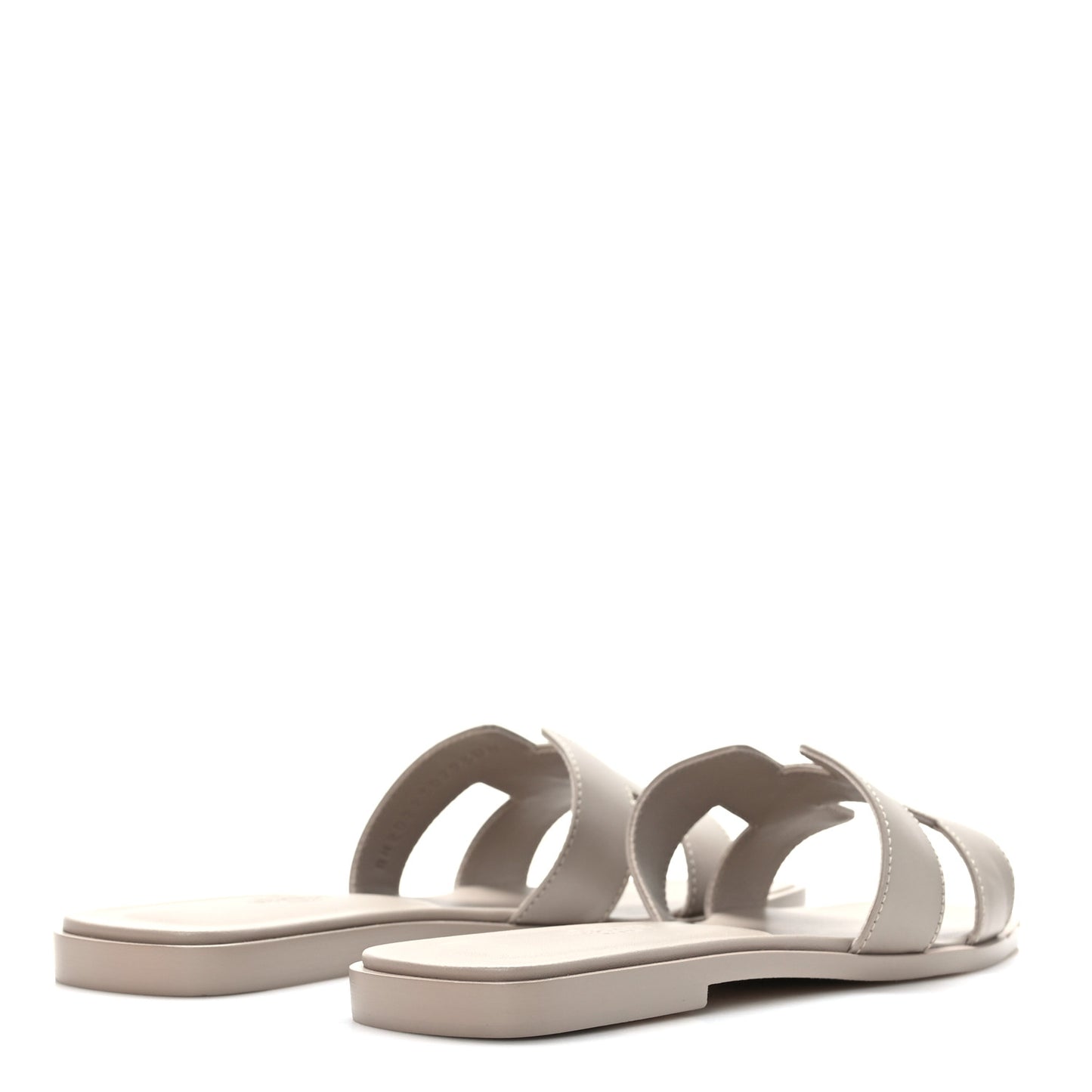 Box Calfskin Oran Sandals 37.5 Beige Mastic