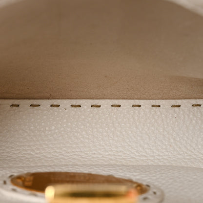 Fendi Cuoio Romano Selleria Mini Peekaboo Iconic Satchel White 6 of 14