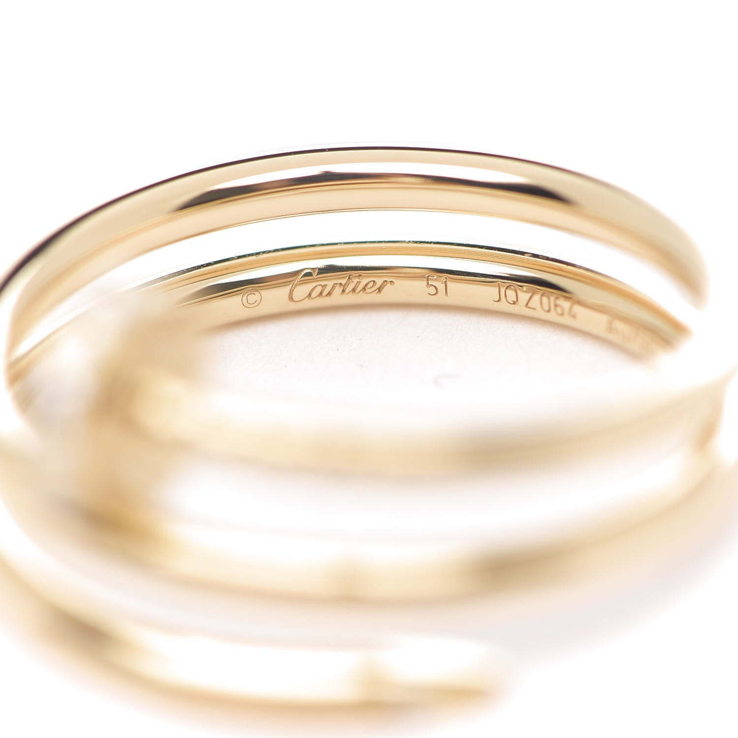 Cartier 18K Yellow Gold Diamond Double Juste Un Clou Ring 51 5.75 4 of 6