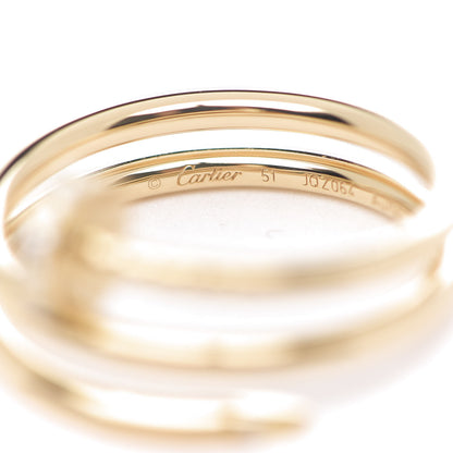 Cartier 18K Yellow Gold Diamond Double Juste Un Clou Ring 51 5.75 4 of 6