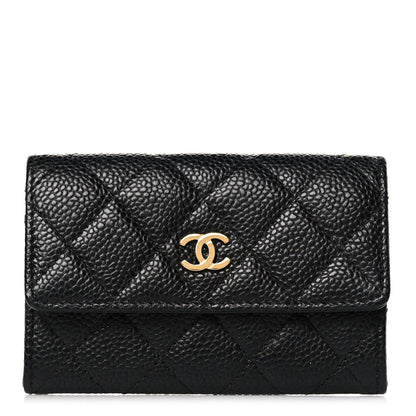 Chanel Caviar Quilted Flap Card Holder Black 1 of 8
