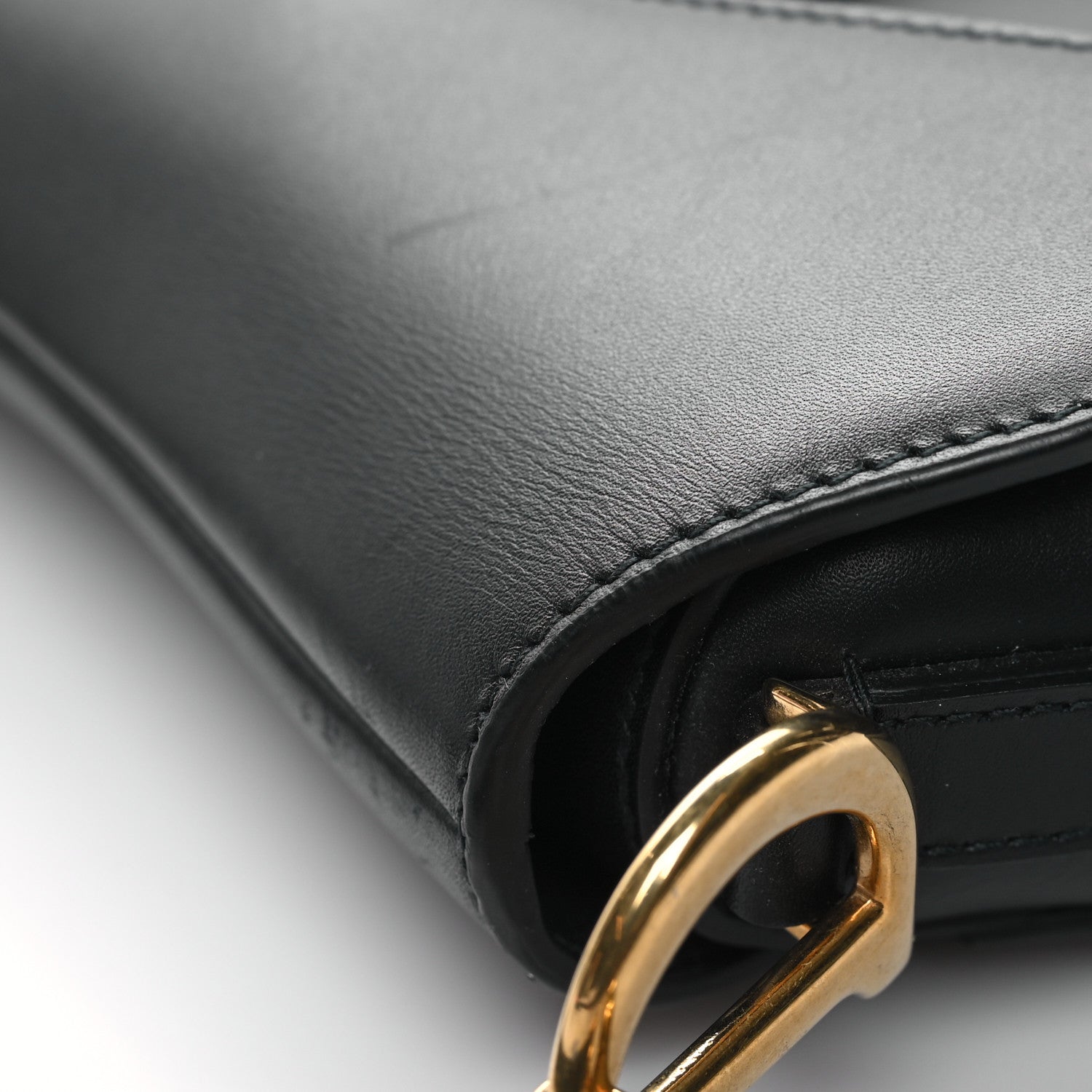 Christian Dior Calfskin Mini Saddle Bag Black 7 of 11