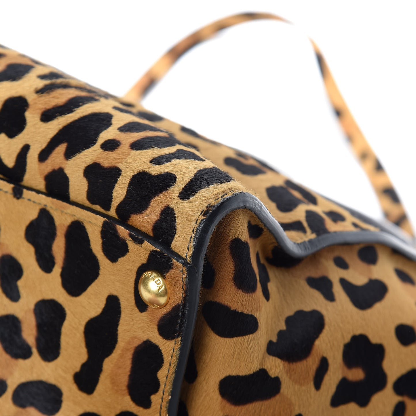 Cavallino Leopard Print Twin Pocket Tote