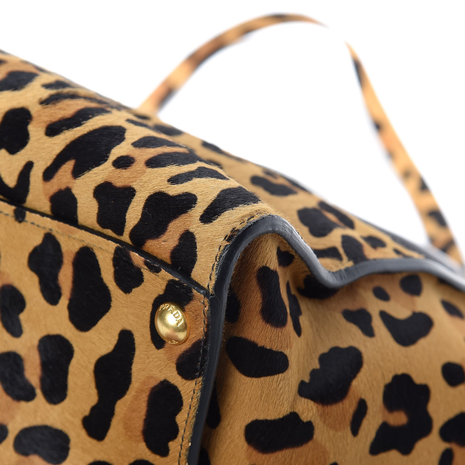 Prada Cavallino Leopard Print Twin Pocket Tote 15 of 15