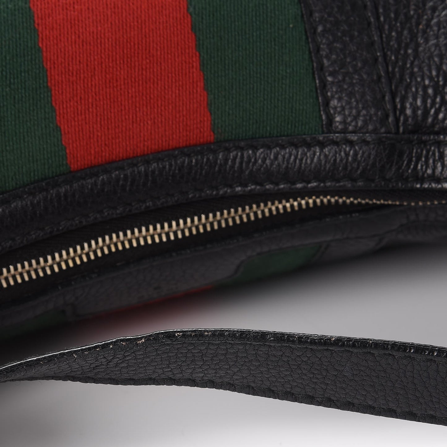 Calfskin Vintage Web Medium Hobo Black