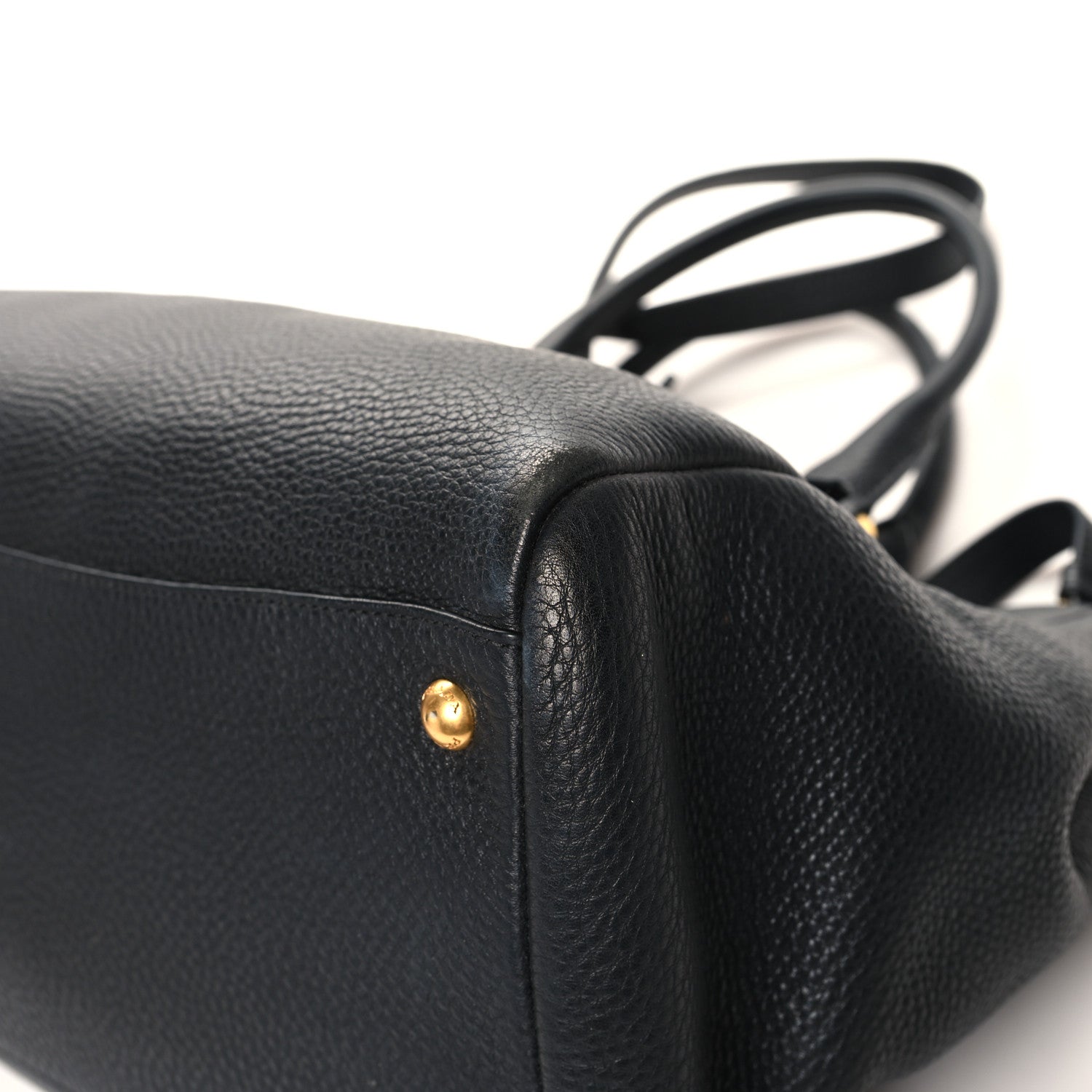 Prada Vitello Daino Shopping Satchel Black 9 of 15