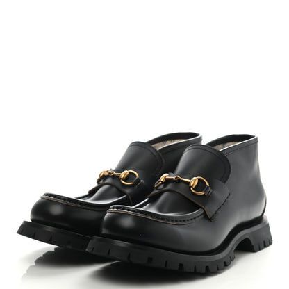 Gucci Cordovan Lux Mens Harald Horsebit Ankle Boots 8.5 Black 3 of 10