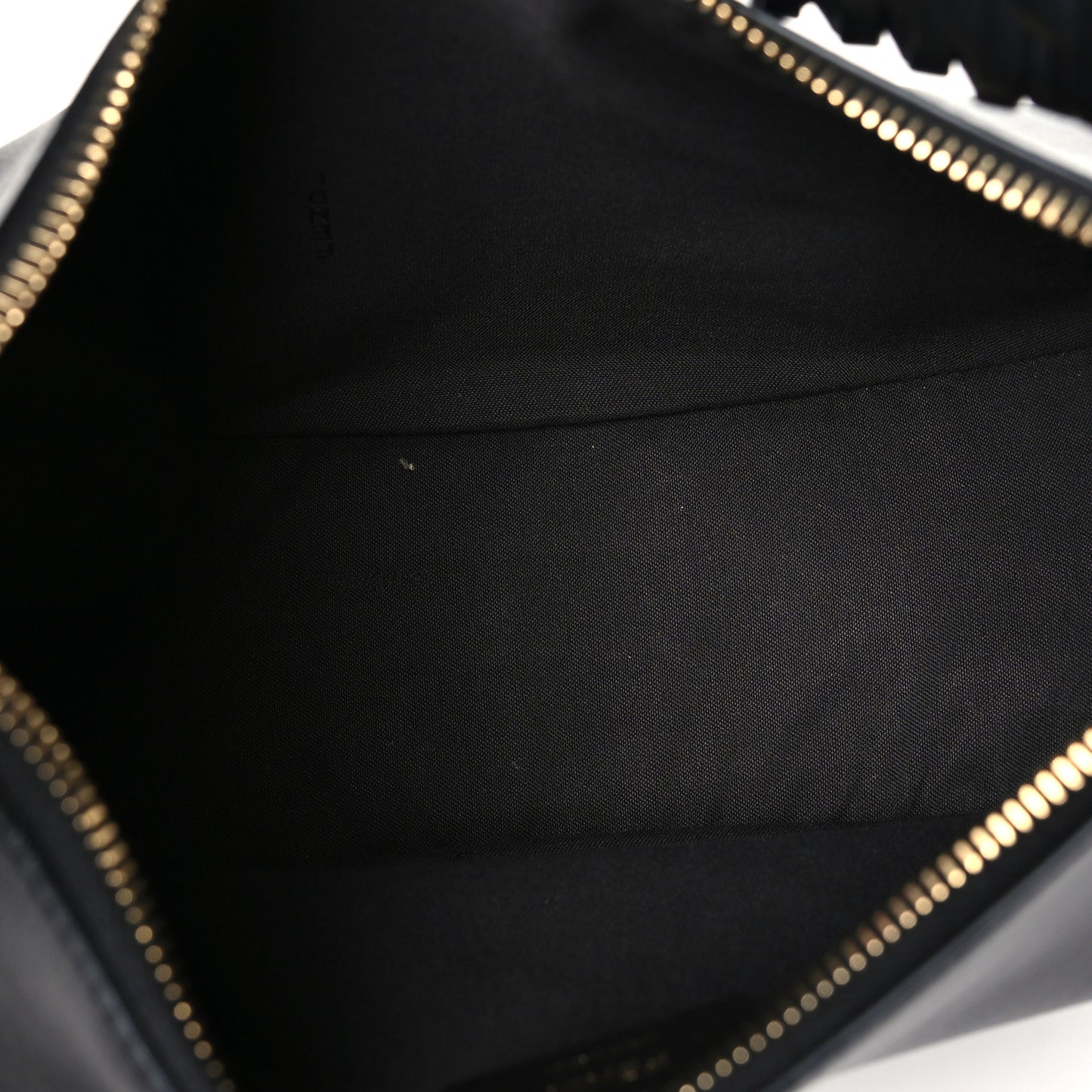 Vitello Grace Matte Whipstitch Small Fendigraphy Hobo Bag Black