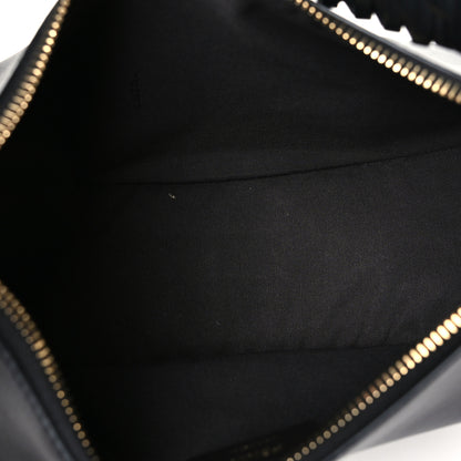 Fendi Vitello Grace Matte Whipstitch Small Fendigraphy Hobo Bag Black 5 of 10