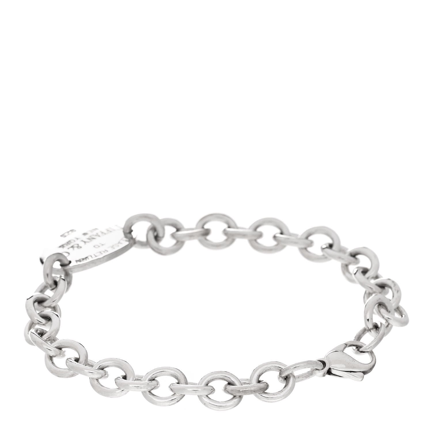 Tiffany Sterling Silver Return to Tiffany Oval Tag Bracelet 2 of 4