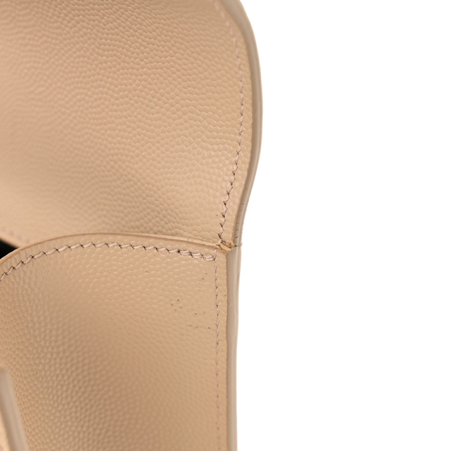 Grain De Poudre Classic Monogram Cassandre Clutch Nude Powder
