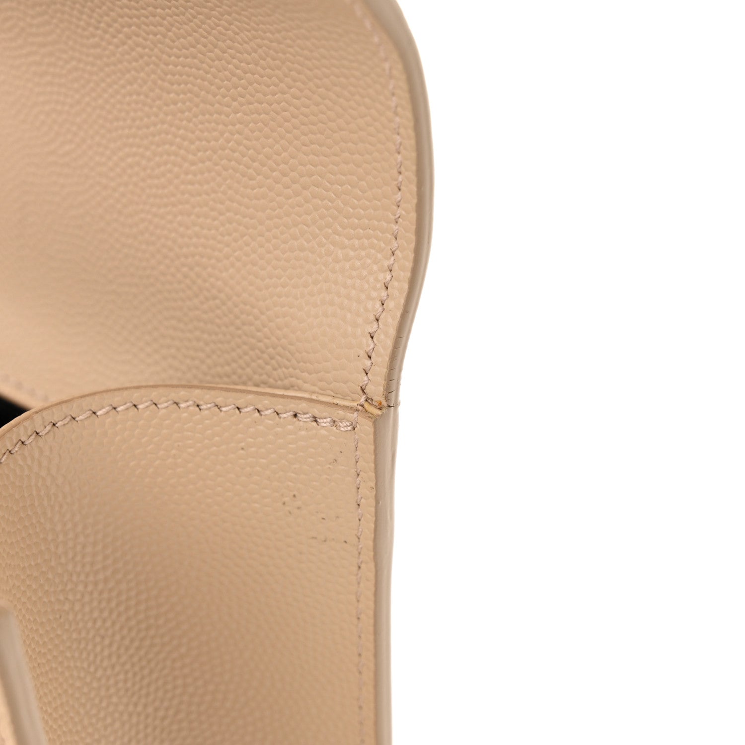 Saint Laurent Grain De Poudre Classic Monogram Cassandre Clutch Nude Powder 9 of 10