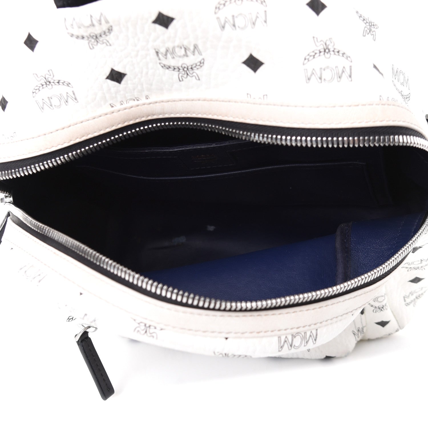 MCM Visetos Small Stark Backpack White 4 of 9