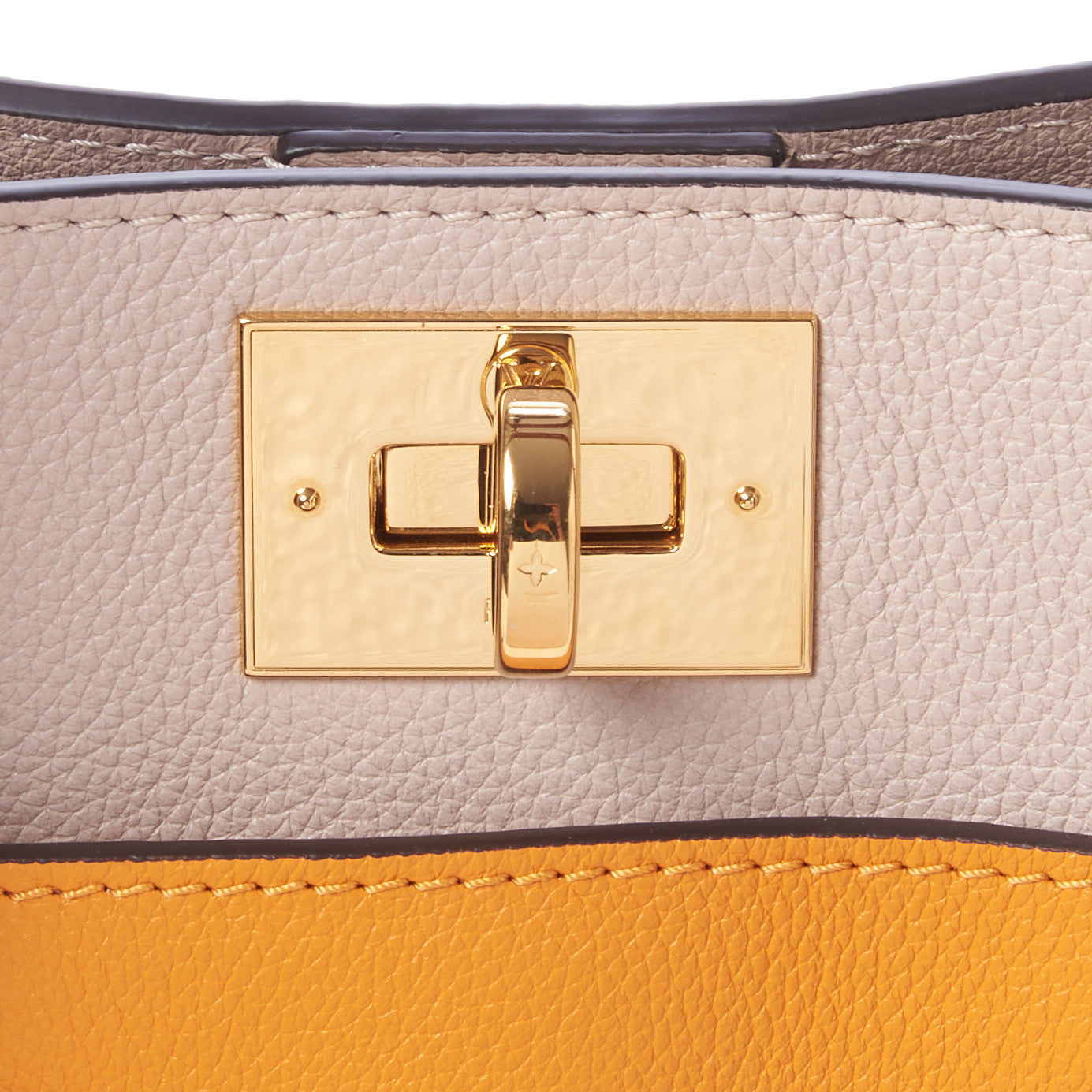 Calfskin Monogram On My Side Summer Gold