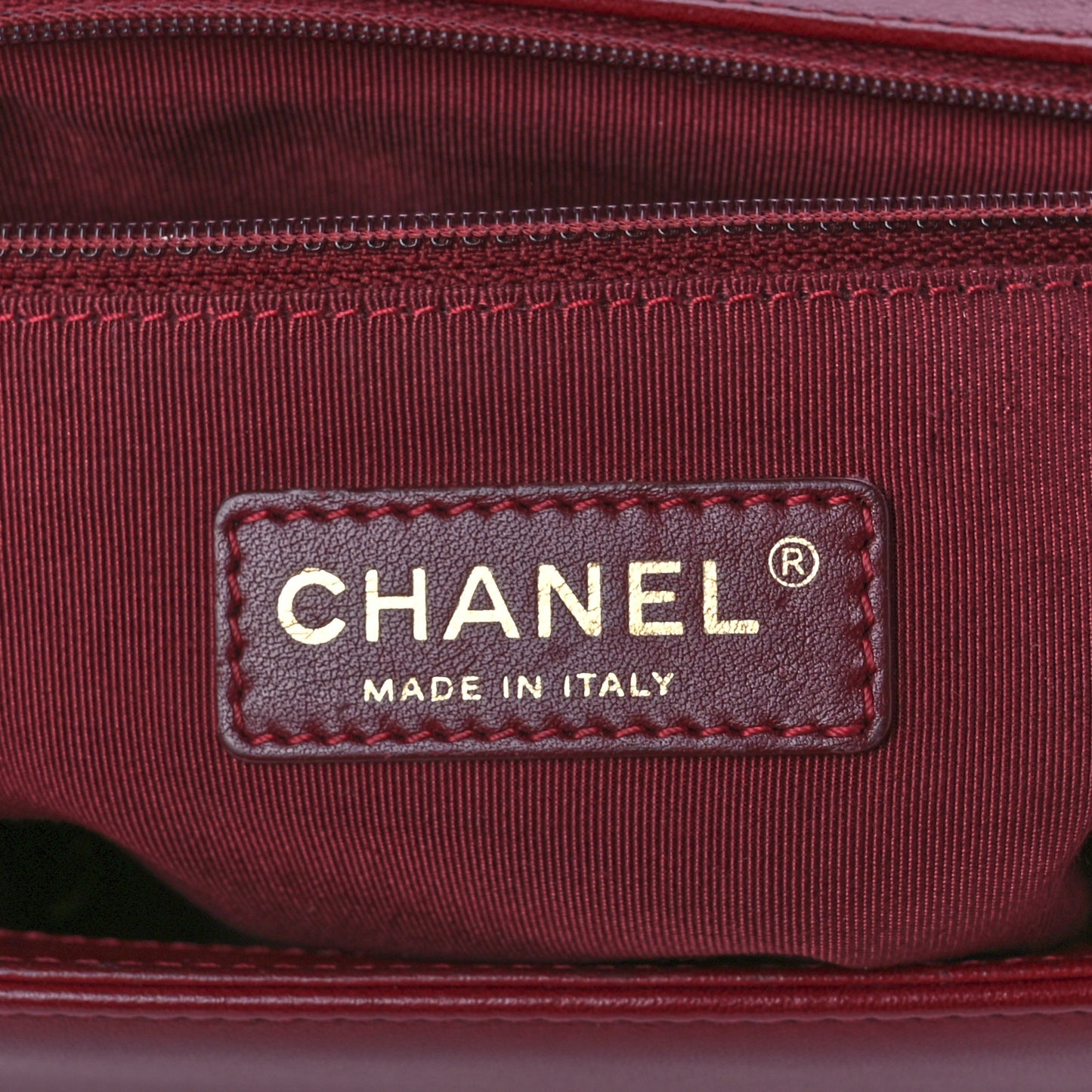 Lambskin Quilted Large Boy Flap Red