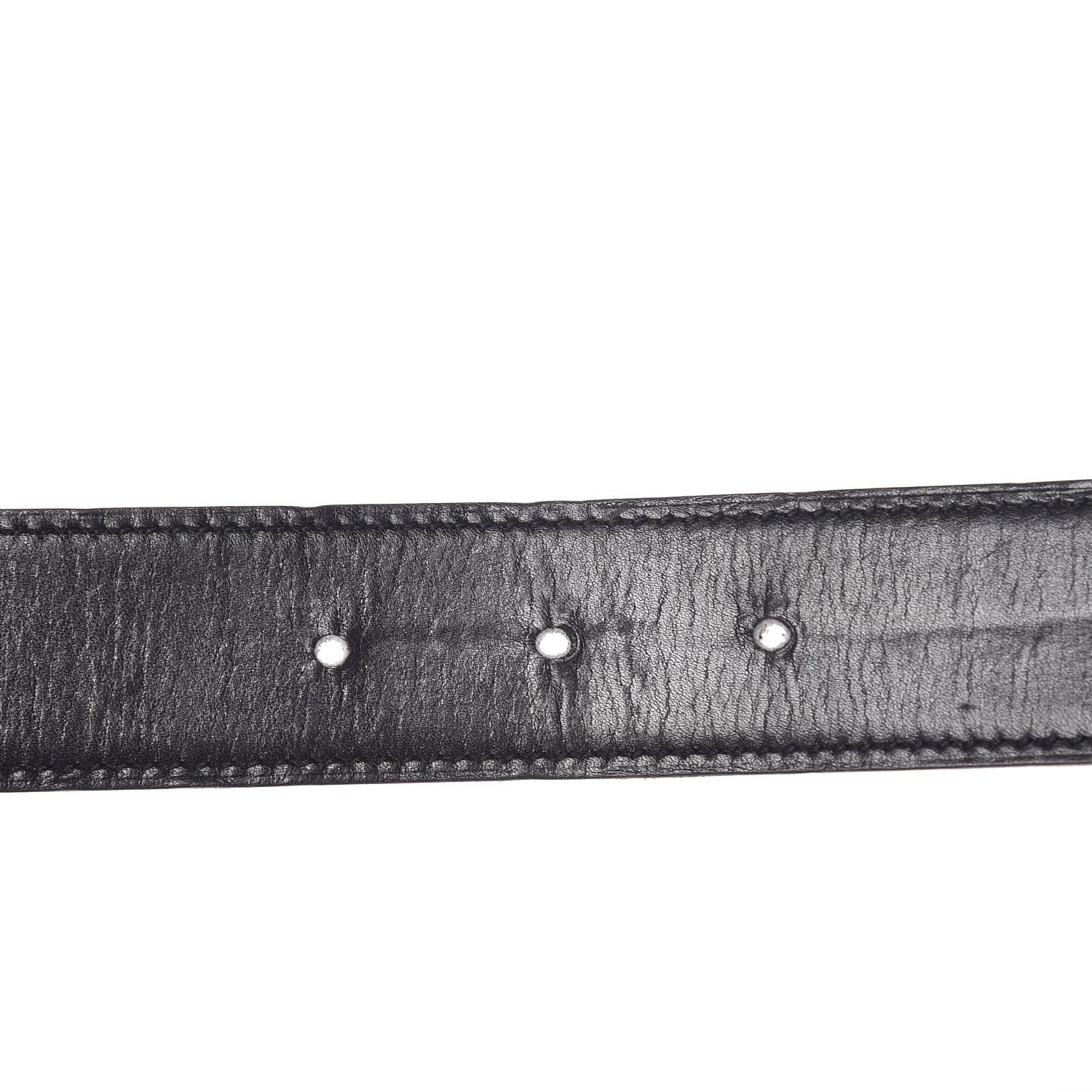 Hermes Box Togo 32mm Idem H Belt 85 Black Chocolate 4 of 10