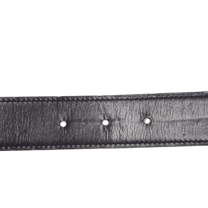 Hermes Box Togo 32mm Idem H Belt 85 Black Chocolate 4 of 10