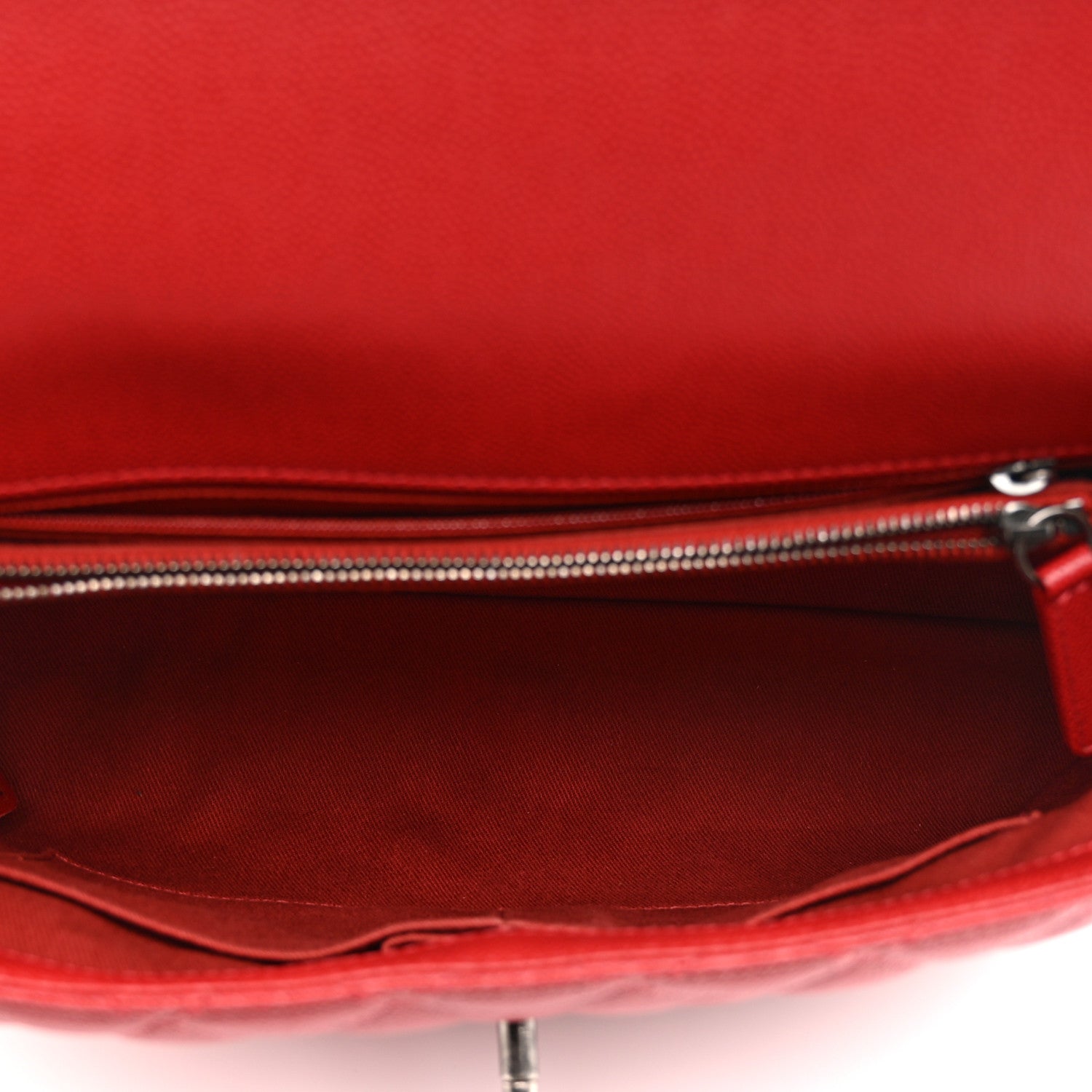 Chanel Caviar Quilted Medium Coco Handle Flap Red 5 of 10