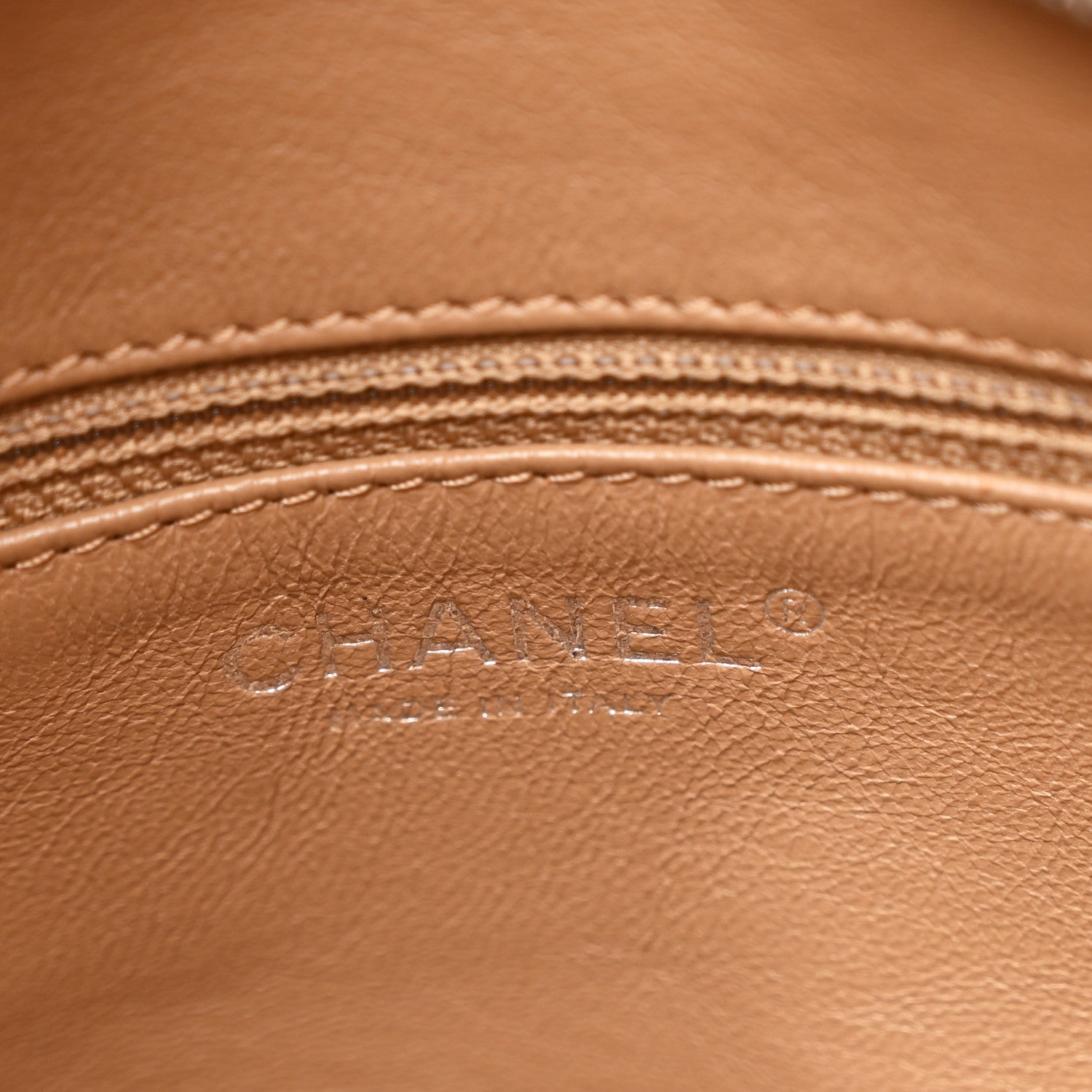 Chanel Caviar Quilted CC Timeless Bowler Dark Beige 6 of 11