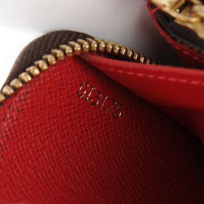 Louis Vuitton Damier Ebene Clemence Wallet Cherry 7 of 7