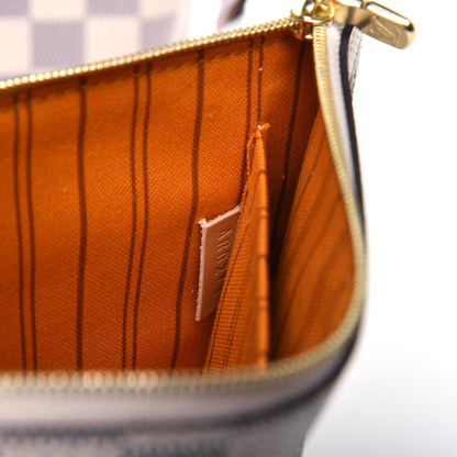 Louis Vuitton Damier Azur Braided Neverfull MM Pink 8 of 15