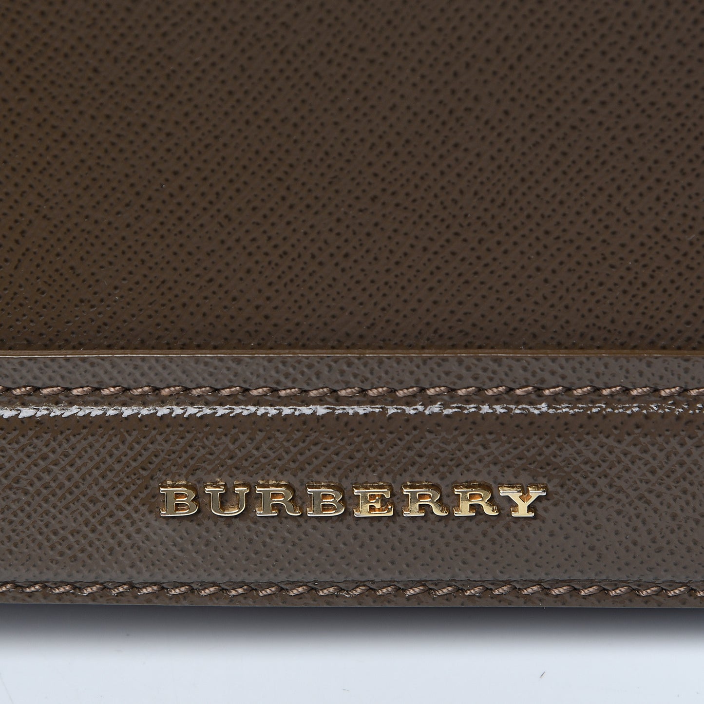 Patent London Crossbody Bag Brown