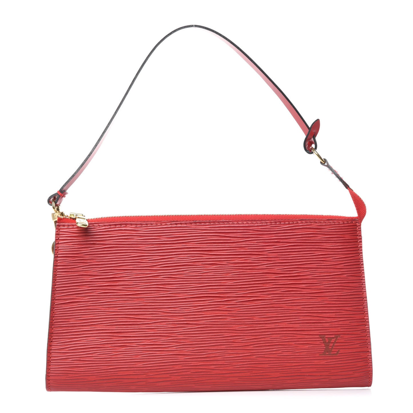 Epi Pochette Accessories 24 Castillan Red