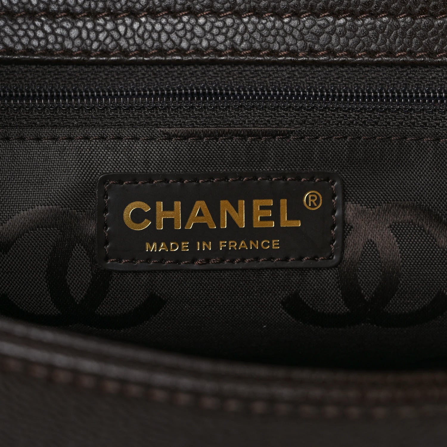 Chanel Caviar Timeless CC Large Tote Dark Brown 6 of 9