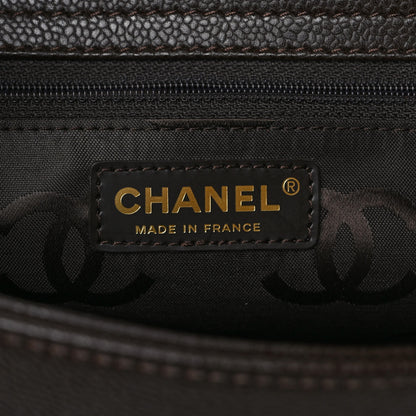 Chanel Caviar Timeless CC Large Tote Dark Brown 6 of 9