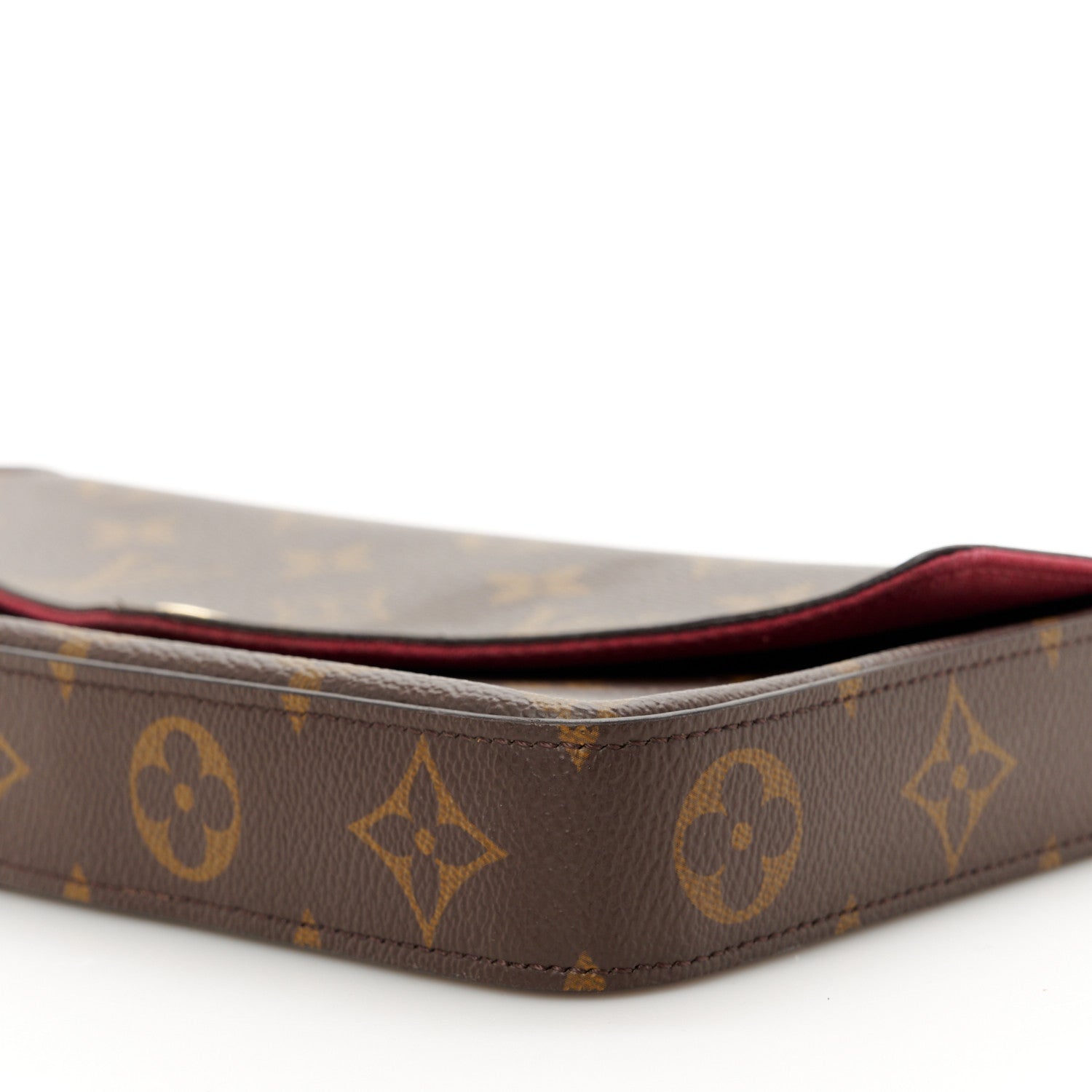 Louis Vuitton Monogram Pochette Felicie Chain Wallet Fuchsia 13 of 13