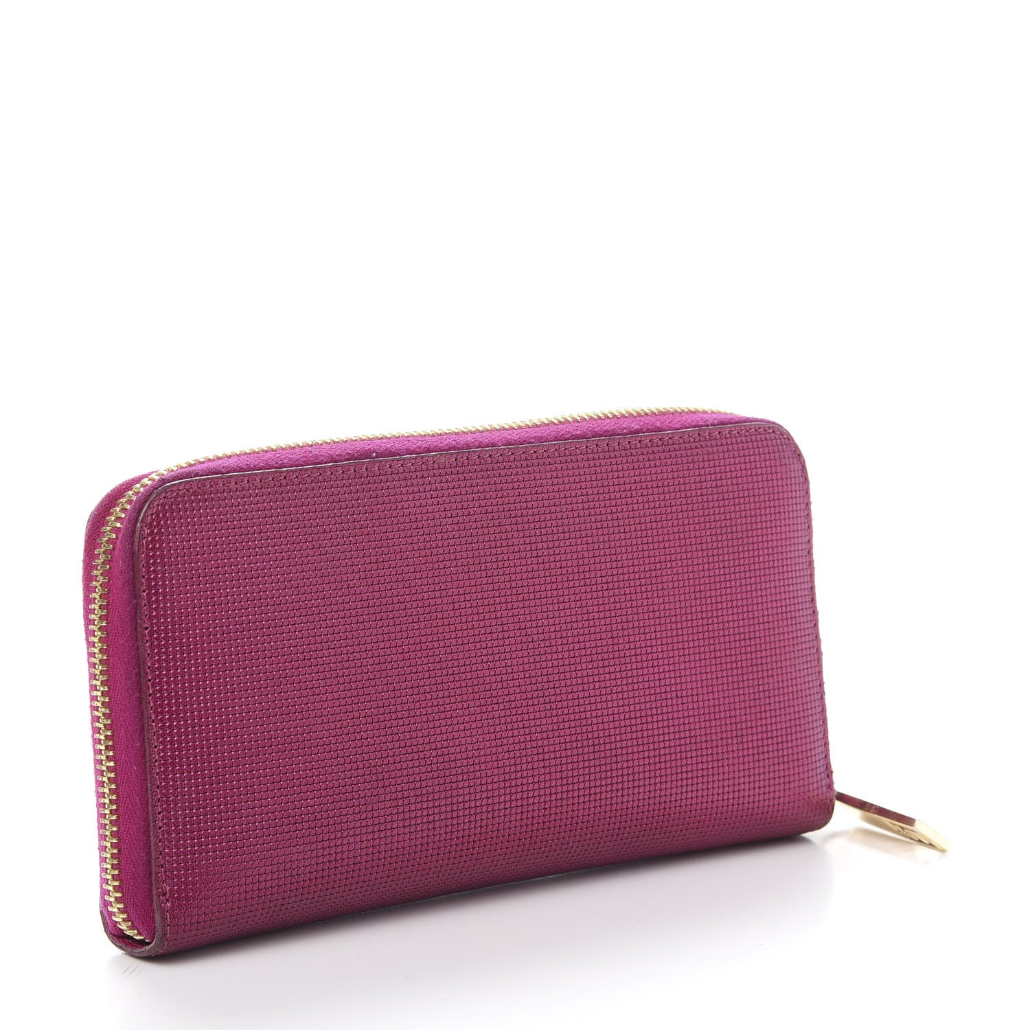 Fendi Vitello Birkin Logo Zip Around Wallet Rosa 3 of 12