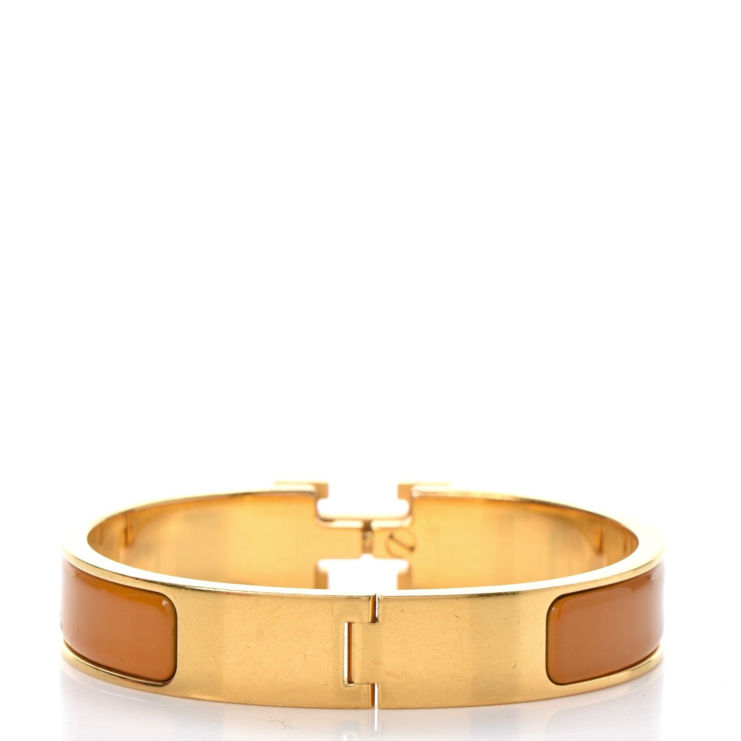 Narrow Enamel Clic Clac H Bracelet PM Curry