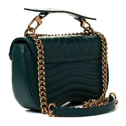 Louis Vuitton Calfskin New Wave Chain PM Emerald 3 of 8