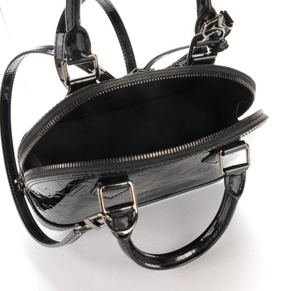 Louis Vuitton Vernis Alma BB Noir Magnetique 5 of 7